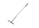 Rastrello Da Giardino Dedra 80B052 A 16 Denti Rinforzato, Curvo
