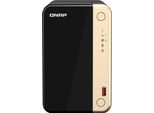 Qnap TS-264 Nas Tower Intel® Celeron® N5095 8 Gb 0 Tb Qnap Qts Nero, Oro