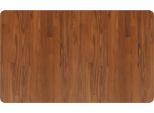 Vidaxl Piano Lavabo Marrone Scuro 100X60X1,5 Cm In Legno Massiccio Trattato