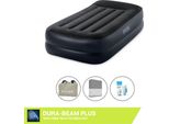 Intex Airbed - 1 Persona - 99 X 191 X 46 Cm - Blu - Con Pompa, Lenzuolo Antracite E Kit Di Riparazione