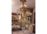Casa Padrino Lampadario Barocco In Cristallo Oro - Magnifico Lampadario Barocco Per Hotel - Lampadario Da Salotto - Luci Barocche In Cristallo - Interni Barocchi - Nobile E Magnifico