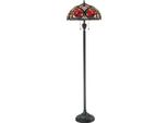Casa Padrino Lampada Da Terra Tiffany Multicolore / Bronzo Vintage Ø 46 X H. 157,5 Cm - Lampada Da Terra Tiffany - Luci Tiffany - Lampade Da Terra Tiffany - Lampade Da Terra Per Soggiorno - Lampade Da Terra Per Ufficio