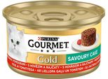 Gourmet Gold Cat Food Torta Salata Con Manzo E Pomodori 85 G