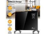 Tresko Smart Glass Convettore 1500 W GPH-15EA Nero