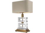 Casa Padrino Luxury Lampada Da Tavolo Vintage Brass / Khaki 45 X H. 70 Cm - Collezione Luxury