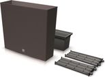 Rato Case Fioriera A Torre Con Vaso Interno Vaso Per Piante Vaso Per Fiori Per Interni Ed Esterni Rettangolare In Plastica Umbra 770X235X686Mm