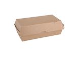 Fiesta Scatole Per Menu Compostabili Con Coperchio A Cerniera In Carta Kraft Grande 204 M (100 Pezzi)