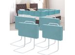 Fiqops Sponda Letto Protezione Anticaduta 50Cm Per Bambini Sponda Per Letto Per Bambini Regolabile In Altezza Protezione Laterale Regolabile A 5 Fori 4 Pezzi Verde