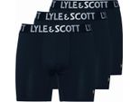 Lyle & Scott Elton - Boxer 3 Pezzi Blu - Taglia S