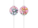 Paw Patrol Skye & Everest 4 Trinkhalme