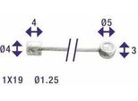 Interruttore Elvedes Interno Cavo 2250 Mm Acciaio Inox Ø1,25 Mm N T-Nipple