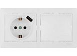 Kit Di Interruttore + Base Con Usb + Cornice Di 2 Elementi 154X81X10Mm S.Europa Solera