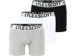 Lyle & Scott Christopher - Boxer 3 Pezzi Multicolore - Grande Xl