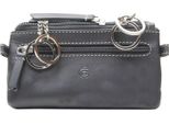 Esquire Pelle Caso Chiave Dallas Key Case Double Black Nero