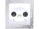 Presa Rtv Simon 54 Modulo Finale Premium Bianco