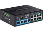 Trendnet TI-BG104 Trendnet Switch 10-Port Industrial Gbit Poe++ Din-Rail