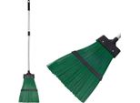 Scopa Cleonix LS9241, Spazzola In Plastica, Verde, Manico Telescopico In Alluminio, Manico 63-96 Cm, 26X40 Cm