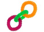 Giocattolo Dog Fantasy 3 Cerchi Di Gomma Colorati 16 Cm 1 Pz
