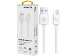 Cavo Dati Aligator 2A, USB-C Bianco