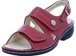 Finn Comfort Milos Sandalo Comodo Da Donna, Pomodore (Rosso), Pelle, Soletta Libera - Scarpe Da Donna Sandalo Comodo / Soletta Libera, Rosso, Pelle&Nbsp