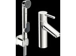 Hansa Hansavantis Xl Mitigeur De Lavabo, Douchette Fonctionnelle Et Accessoires Inclus, Saillie 114Mm, Sans Vidage, Chromé, 52682267, 52682267