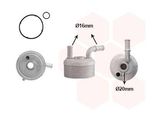Van Wezel 06013751 Radiatore Olio Motore Per Mini Hatchback (R56) Clubman (R55) Countryman (R60) Cabrio (R57) Roadster (R59) Coupé (R58)
