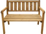 Axi - Charlotte | Panca Da Giardino In Legno 110 Cm - Marrone | Panca Da Esterno 2 Posti, Legno Di Abete Rosso | Panca Da Giardino - Schienale Alto - Seduta Confortevole