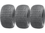 25X12.00-9 Pneumatico Atv Quad Nodoso A 4 Tele John Deere Gator Omologato Su Strada (Set Di 3)