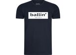 Ballin Est. 2013 Cut Out Logo Shirt Blu - Grande Xxl