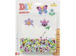 Hama Iron On Beads 4216 Hama Iron On Beads Midi "Butterfly/Small Flower"", Blister"