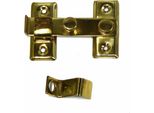 Gancio A Tempesta Edm Reversibile 8 Cm Ottone Lucido