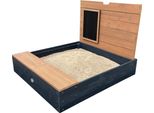 Axi | Mandy - Sabbiera Con Contenitore E Coperchio Grigio, Marrone | Sabbiera In Legno, Legno Di Hemlock | Facile Da Costruire, Conservare | Da 3 Anni