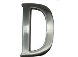 Lettera Edm D Nichel Argento Opaco (10 Cm)