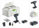 Festool Txs 18-Basic-Set Avvitatore A Batteria 18 V 40 Nm Brushless + 1X Batteria 3,0 Ah + Systainer - Senza Caricabatteria