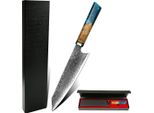 Coltello Da Cucina Damasco IS-14037 - Blu KP14037