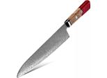 Coltello Da Cucina Damasco KU-20017 - Chef/Rosso/36 Cm KP20017