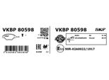 Set Pastiglie Freno Anteriori Skf Pastiglie Freno Per Vw Golf Ii (19E, 1G1) Vkbp 80598