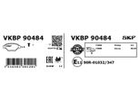 Set Di Pastiglie Freno Skf Posteriori Per Ford Fiesta Mk6 Hatchback (JA8, JR8) Vkbp 90484