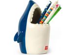 Legami Ceramic Pen Holder Desk Friends Shark, Stiftehalter, Stiftebecher, Hai, Keramik, PHS0002