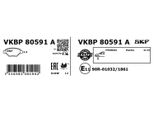 Set Pastiglie Freno Anteriori Skf Per Hyundai Matrix (Fc) Vkbp 80591 A