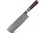 Coltello Da Cucina Damasco KA-20051 - Cleaver/Marrone KP20051
