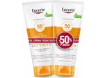 Gel Di Protezione Solare Eucerin Sensitive Protect 50 Ml X 2 Crema Secca Spf 50