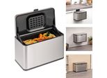 Bidone Per Rifiuti Organici Eluno 3L Con Filtro Antiodore, Bidone Per Compost, 3 Opzioni Di Montaggio, Acciaio Inox