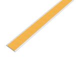 Alberts 488819 Barra Piatta, Autoadesiva, Alluminio, Design In Acciaio Inox, Leggera, 2000 X 25 X 2 Mm
