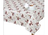 Tovaglia Ivo - 70X70 Cm - Rosso,Beige