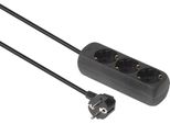 Presa Schuko A 3 Vie 1,5M Nero