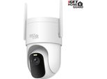 Iget Homeguard HGWBC358 - Telecamera Rotante Wifi Ip 2K Alimentata A Batteria, Visione Notturna, Audio Bidirezionale, IP66
