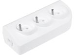 Elgotech GN-30 Cavo Di Prolunga A 3 Vie Con Messa A Terra, Bianco