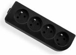 Elgotech GN-40-2 Cavo Di Prolunga A 4 Vie Con Messa A Terra, Nero