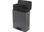 Curver Decobin Duo Cestino 26+26L Grigio Freddo
